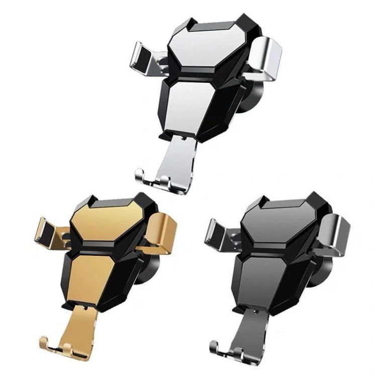 Universal Metal Gravity Car Phone Holder(Gold)