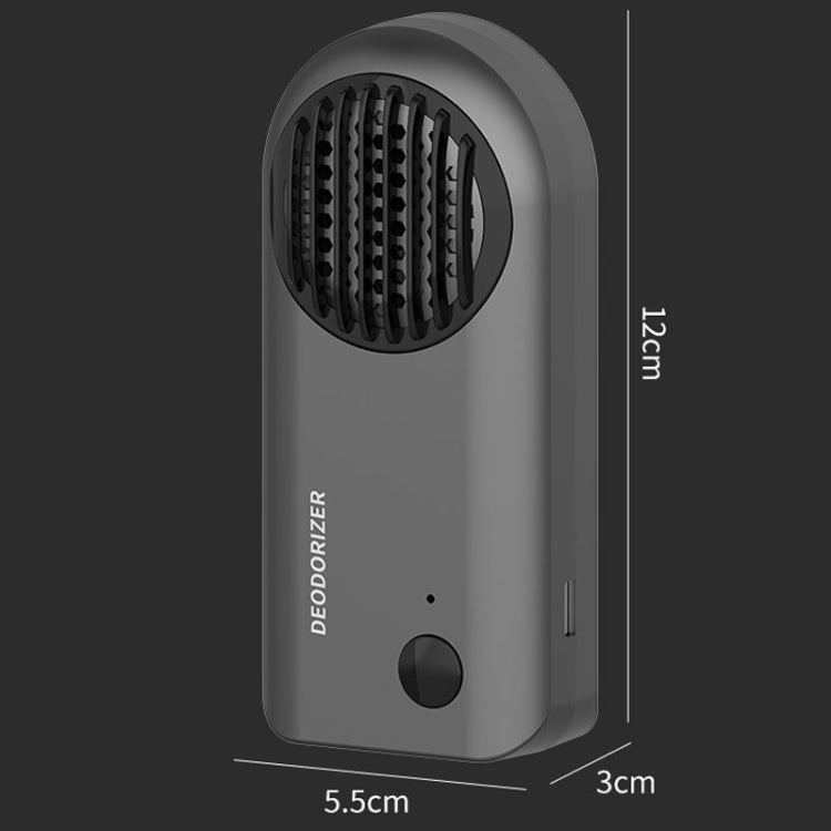 Car Mini Air Purifier Toilet Deodorant Shoe Cabinet Sterilizer(Grey)