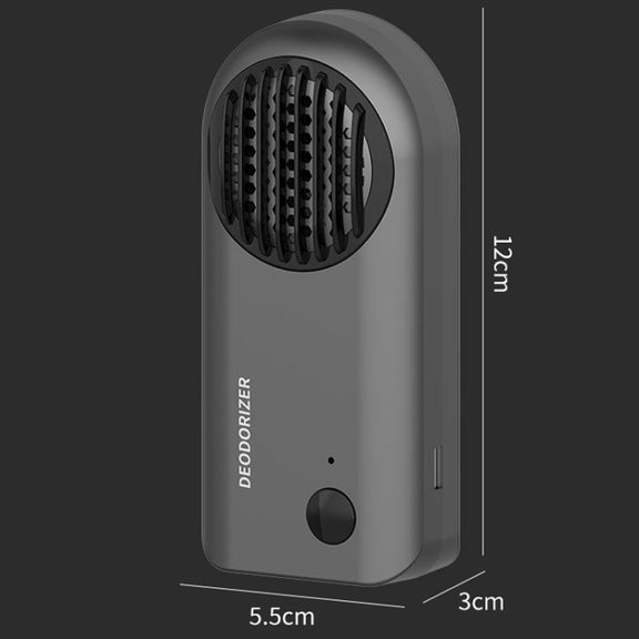 Car Mini Air Purifier Toilet Deodorant Shoe Cabinet Sterilizer(Grey)