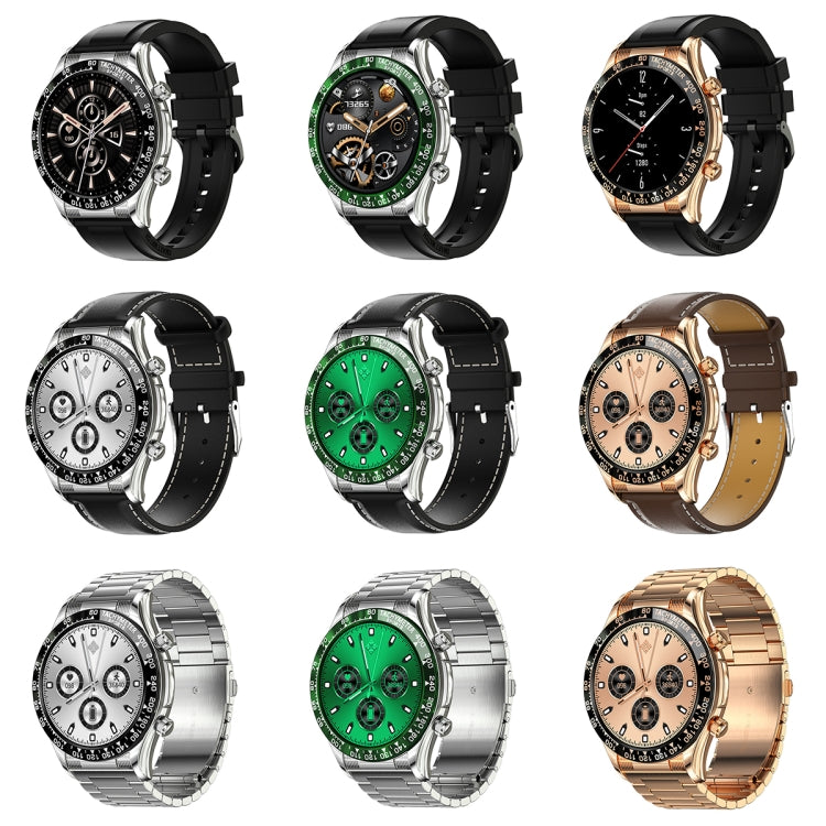 LOANIY E18 Pro Smart Bluetooth Calling Watch with NFC Function, Color: Black Silver Steel