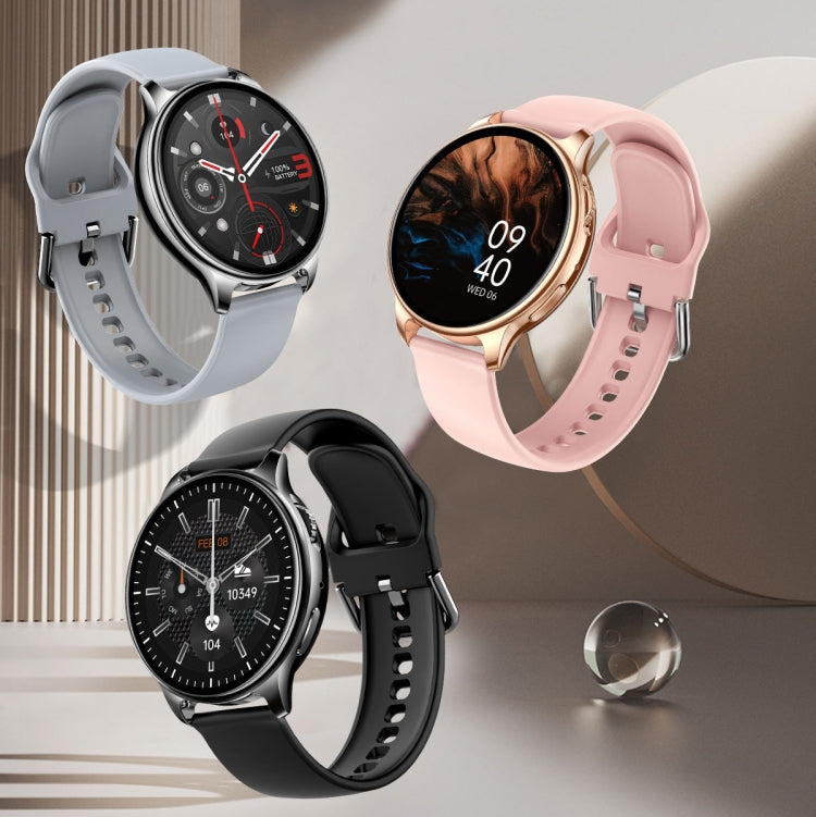 Wearkey Y22 1.32 Inch Bluetooth Calling Smart Watch with Rotary Button(Silver Gray)