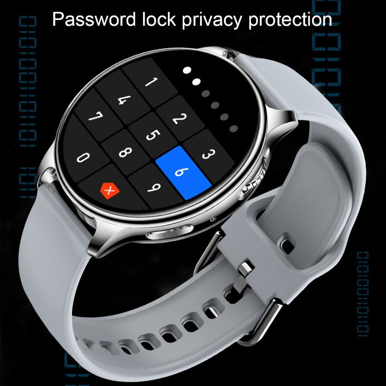 Wearkey Y22 1.32 Inch Bluetooth Calling Smart Watch with Rotary Button(Silver Gray)