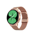 Wearkey DT4+ 1.36 Inch HD Screen Smart Call watch with NFC Function, Color: Gold Steel