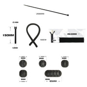 Network Pipe:126 In 1 Desktop Data Cable Organizer Storage Winder Combination Set