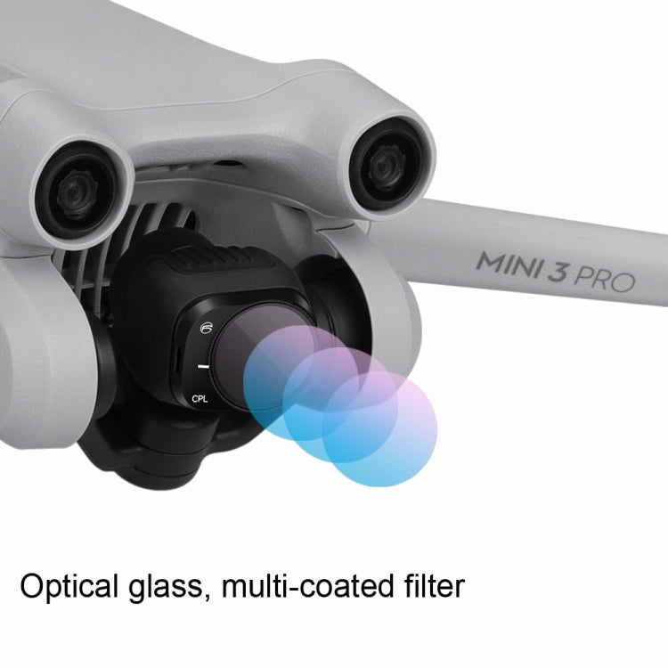 RCSTQ Aluminum Alloy Adjustable Filter Accessories for DJI Mini 3 Pro,Style: CPL