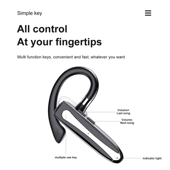 530 Business Model Hanging Ear Stereo Bluetooth Headset(Single Earphone)