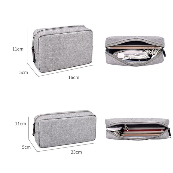 DY01 Digital Accessories Storage Bag, Spec: Large (Mysterious Black)