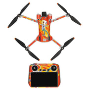 Sunnylife Drone+Remote Control Protective Sticker For DJI Mini 3 Pro RC Version( Skateboard)