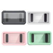 Retractable Rotating Bathroom Water-resistant Mobile Phone Box Wall Mount Mobile Phone Holder(Black)