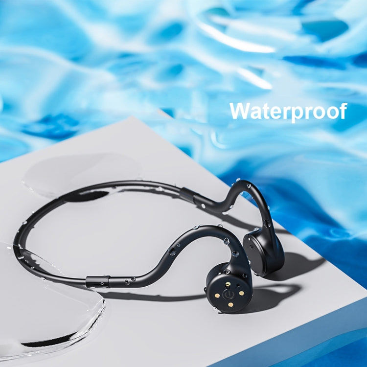 X5 Magnetic Charging Bone Conduction Bluetooth Earphone(Black)