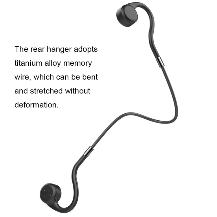 X5 Magnetic Charging Bone Conduction Bluetooth Earphone(Black)