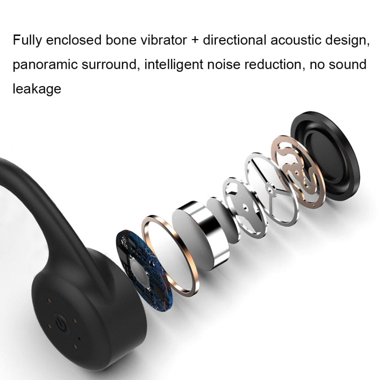 X5 Magnetic Charging Bone Conduction Bluetooth Earphone(Black)