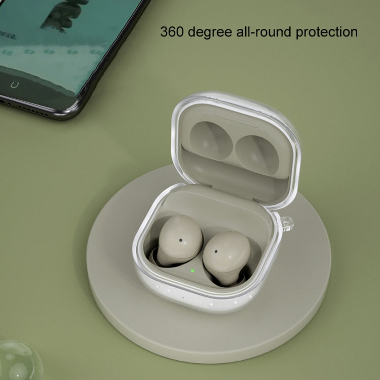 Bluetooth Earphone TPU Flash Powder Protective Case For Samsung Galaxy Buds2/Pro/Live(Glitter Black)
