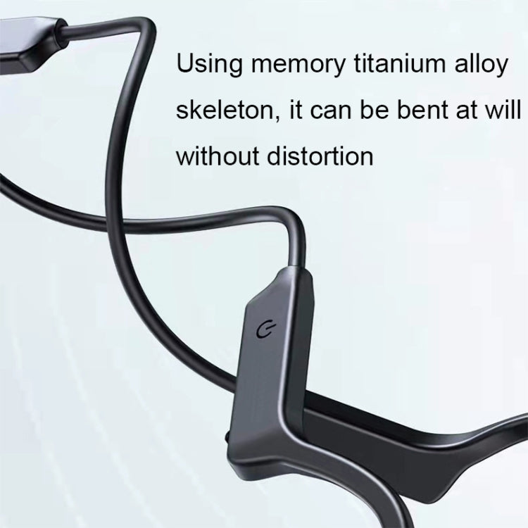 Sounder GCRT-X4 Stereo Music Bone Conduction Bluetooth Headset(Black)