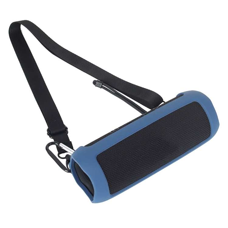 Bluetooth Speaker Silicone Protective Case For JBL Flip6(Dark Blue)