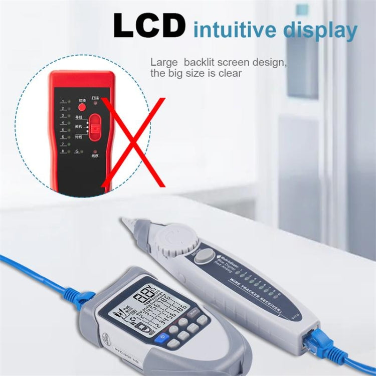 ET613 Network Cable Tester Wire Tracker Battery Voltage POE Test Multi-function Cable Tester