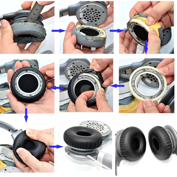 2 PCS Headphone Foam Cover for JBL Everest-310,Style: Earpads