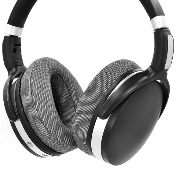 1 Pair Sponge Sleeve Ear Cushion for Sennheiser HD4.50BT HD4.40BTNC(All Linen Grey)
