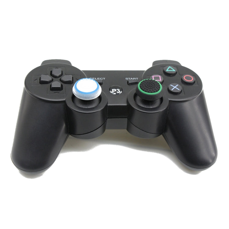 10 PCS Gamepad Silicone Luminous Button Cap Rocker Cap For PS5/PS4/PS3/ONE/360/PRO/series X/S(Black Green Circle)