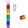 M003 Sealed Waterproof 7 Days Split Aluminum Alloy Metal Pill Box(Colorful) - free shipping - PMC TechLife - Order now!