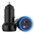 IBD352 Aluminum Alloy Dual Interface Car Charger, Spec: Qc3.0 18W+PD 3.0 30W - Car Charger by PMC TechLife | Online Shopping South Africa | PMC TechLife