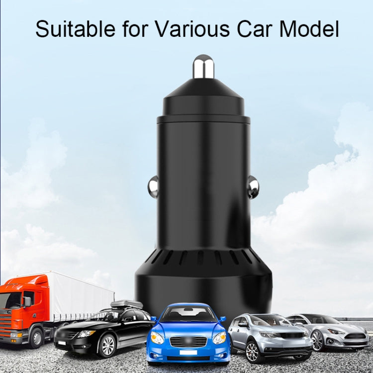 IBD352 Aluminum Alloy Dual Interface Car Charger, Spec: Qc3.0 18W+PD 3.0 30W