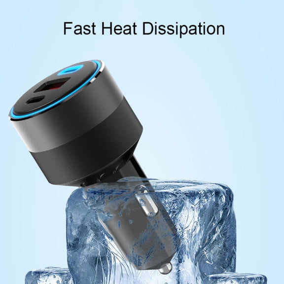 IBD353 Multifunctional Flame Retardant Car Phone Charger, Model: 1U2C 130W