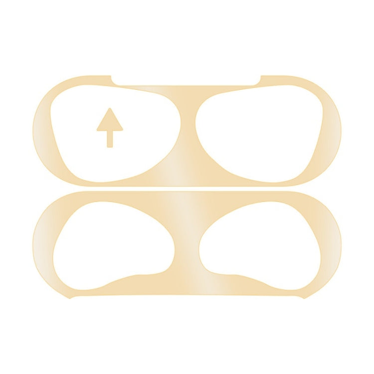 2 PCS Headphone Inner Cover Sticker Dustproof Protective Film For Airpods 3(Gold)