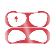 2 PCS Headphone Inner Cover Sticker Dustproof Protective Film For Airpods 3(Red)