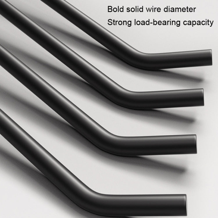 10 PCS Jewelry Accessories Display Orifice Plate Spray Hook, Length: 10cm(Black)