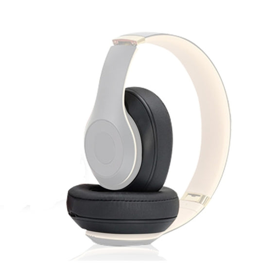 2 PCS Leather Soft Breathable Headphone Cover For Beats Studio 2/3, Color: Black