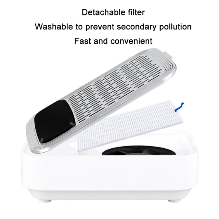 80W Wireless Rechargeable Nail Vacuum Cleaner, Specification: EU Plug (Black)