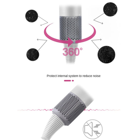2 PCS Outer Cover Dust Filter for Dyson Hair Dryer HD01/HD03/HD08(Red)