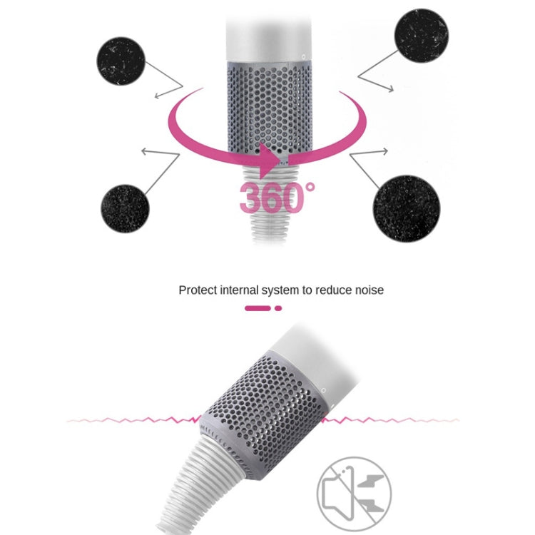 2 PCS Outer Cover Dust Filter for Dyson Hair Dryer HD01/HD03/HD08(Red)
