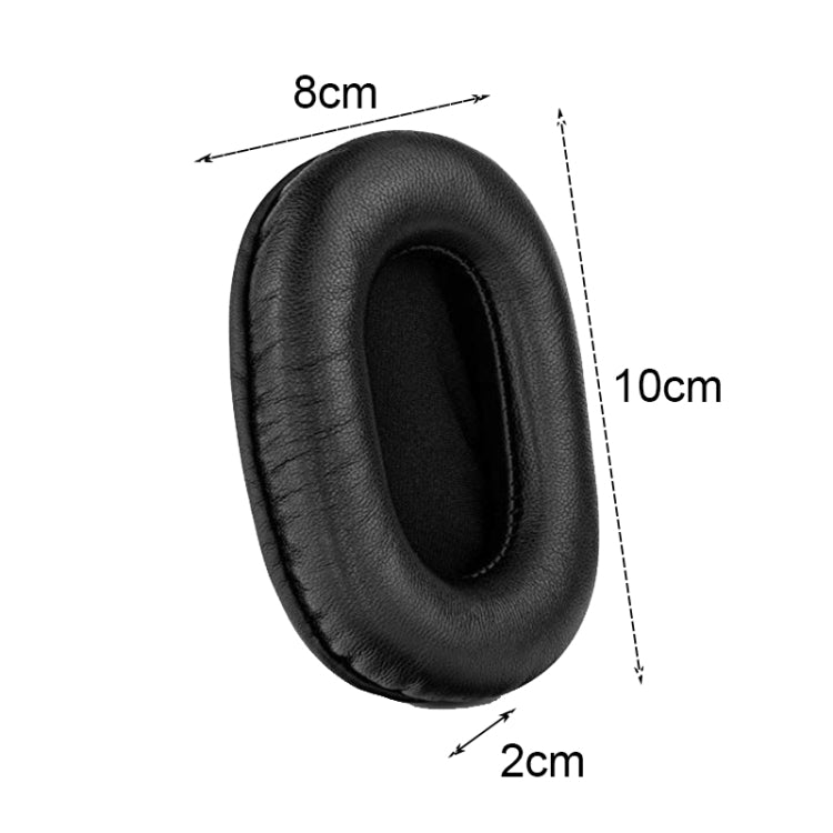 2 PCS Headset Sponge Earmuffs For SONY MDR-7506 / V6 / 900ST, Color: White Stitching