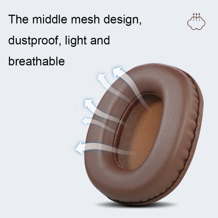 2 PCS Headset Sponge Earmuffs For SONY MDR-7506 / V6 / 900ST, Color: Brown Bright