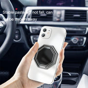 Metal Ring Buckle Live Rotating Magnetic Suction Car Desktop Tablet Folding Phone Bracket(Bagua Map)