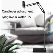155cm Live Broadcast Bedside Cantilever Floor Bracket Desktop Floor Model (Black)