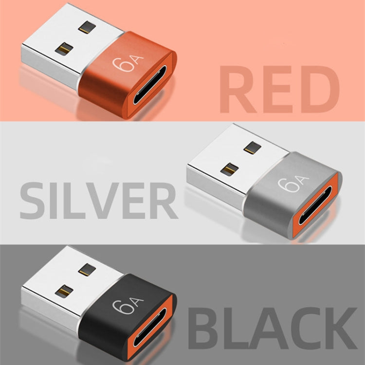 10 PCS HOWJIM HJ003 Type-C To USB3.0 Adapter Support Charging & Data Cable Transfer(Red)