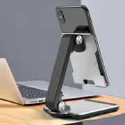 Portable Mobile Phone Tablet Desktop Stand, Color: Square Swivel Dark Gray