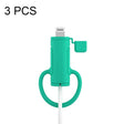 3 PCS Soft Washable Data Cable Silicone Case For Apple, Spec: 8 Pin (Mint Green) - Cable Organizer by PMC TechLife | Online Shopping South Africa | PMC TechLife