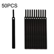50 PCS Needle Shape Self-adhesive Data Cable Organizer Colorful Bundles 12 x 145mm(Black) - Cable Organizer by PMC TechLife | Online Shopping South Africa | PMC TechLife