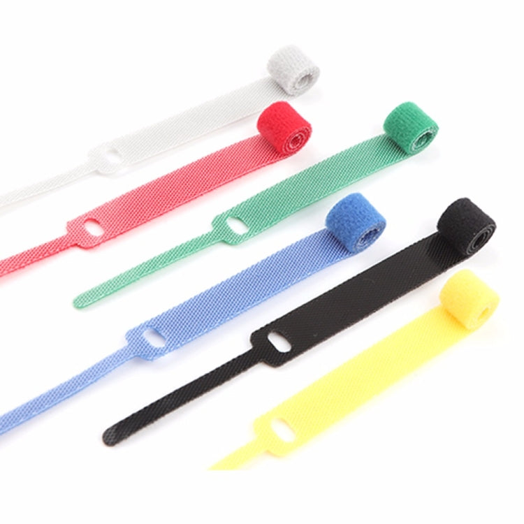 50 PCS Needle Shape Self-adhesive Data Cable Organizer Colorful Bundles 15 x 300mm(Red)