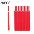 50 PCS Needle Shape Self-adhesive Data Cable Organizer Colorful Bundles 10 x 130mm(Red) - Cable Organizer by PMC TechLife | Online Shopping South Africa | PMC TechLife