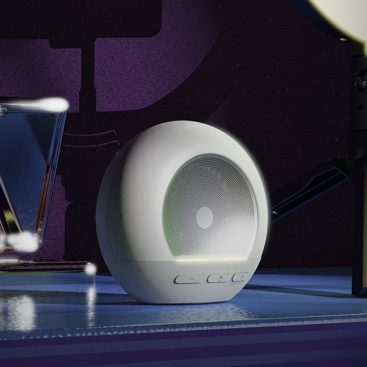 DW06 RGB Night Light BT Small Speaker Mini Subwoofer(White)