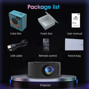 YT200 320 X 180P LED HD Mini Projector USB Powered Support Wired Connection Phone Screen(Black)