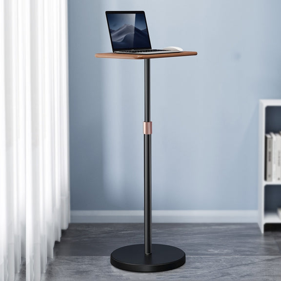 SSKY L42 Laptop Stand Landing Workbench Computer Height Frame, Color: Walnut