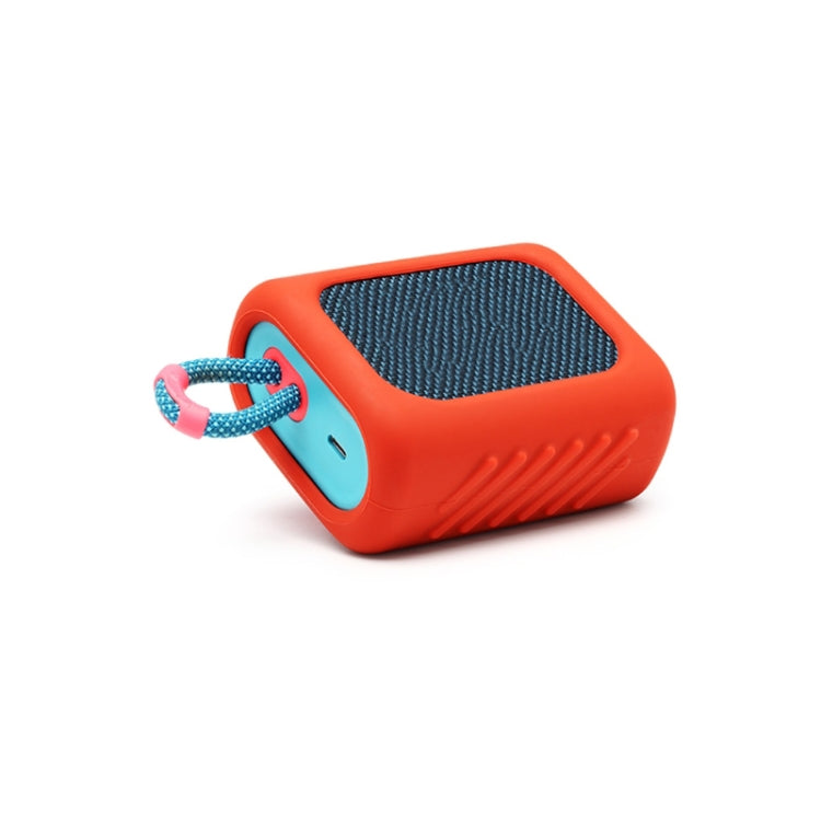 For JBL GO3 Dust-proof Silicone Case Anti-fall Speaker Case(Blue)
