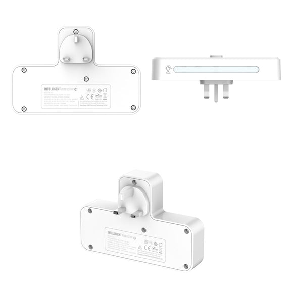 LDNIO SC2311 20W PD+QC 3.0 Multifunctional Home Fast Charging Socket with Night Light, Spec: UK Plug