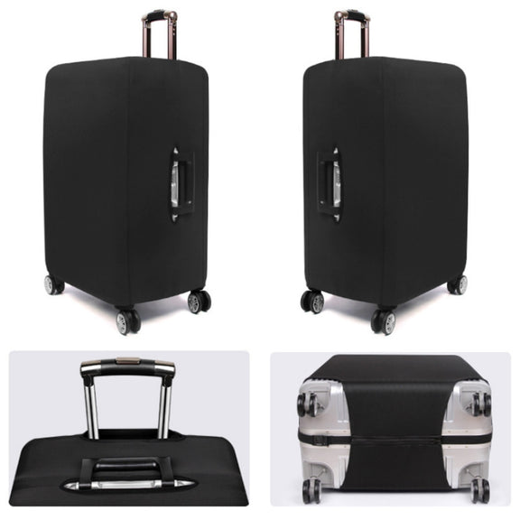 Thickened Wear-resistant Stretch Luggage Dust-proof Protective Cover, Size: L(Black)